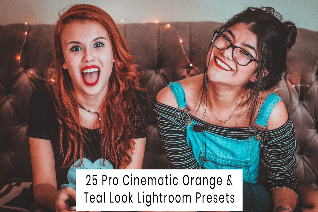 专业电影橙色和蓝绿色调美拍画面效果预设