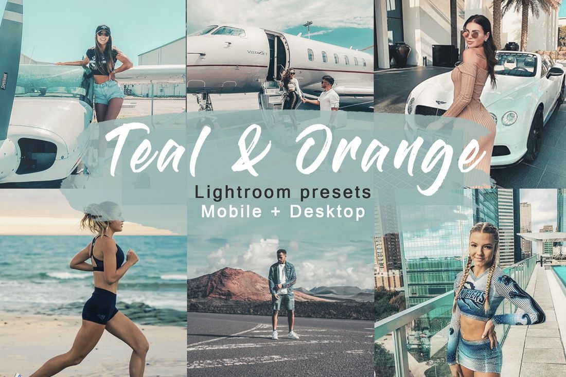蓝绿色和橙色调旅拍必备预设Vol.1