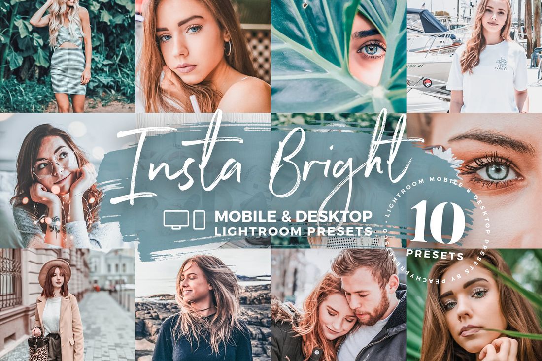 10款 Insta Bright Lightroom Mobile Desktop Presets