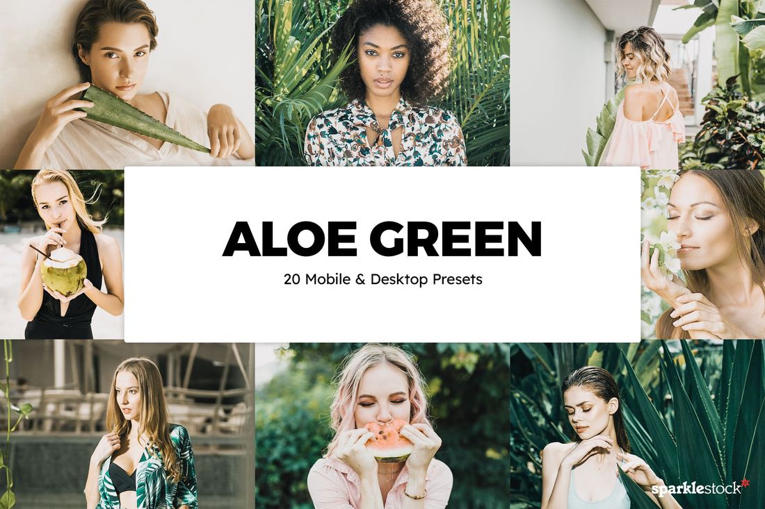 20款 Aloe Green Lightroom Presets & LUTs