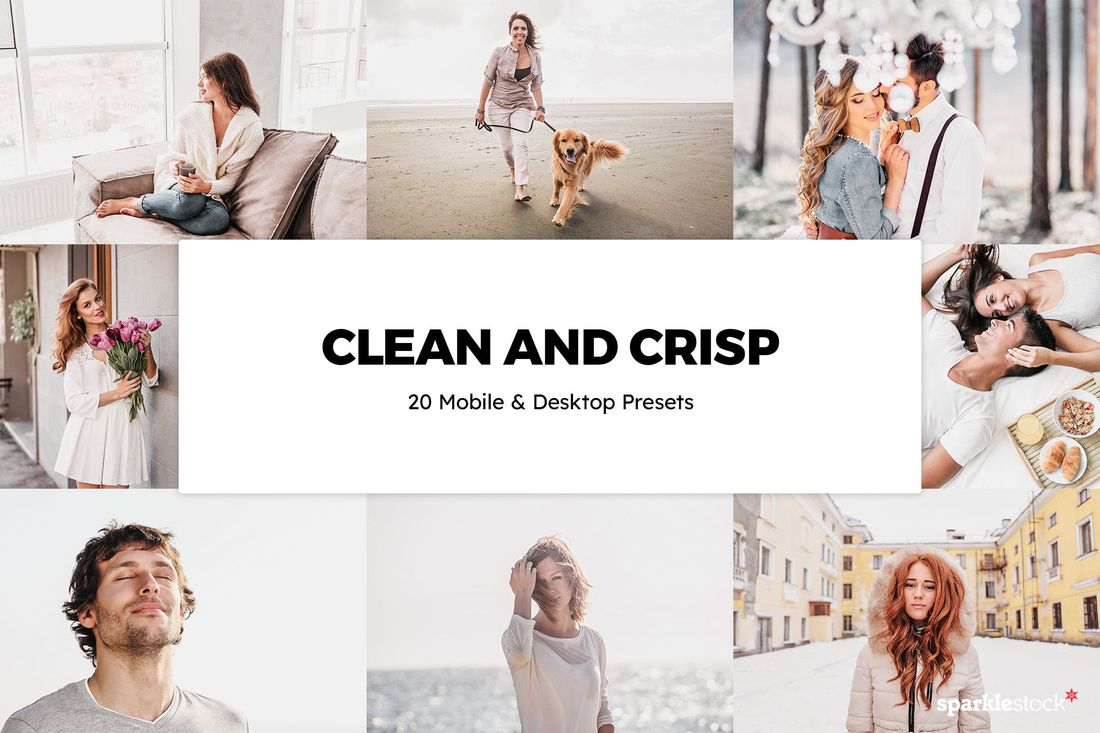 20款 Clean and Crisp Lightroom Presets & LUTs