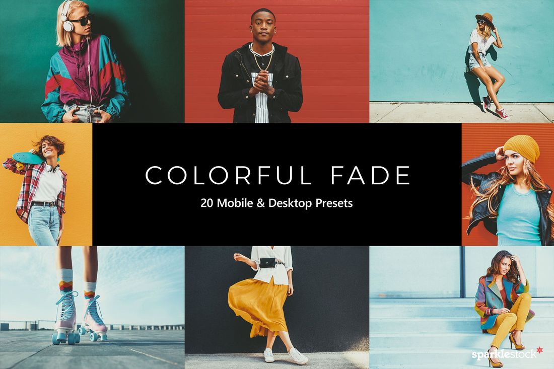 20款 Colorful Fade Lightroom Presets & LUTs