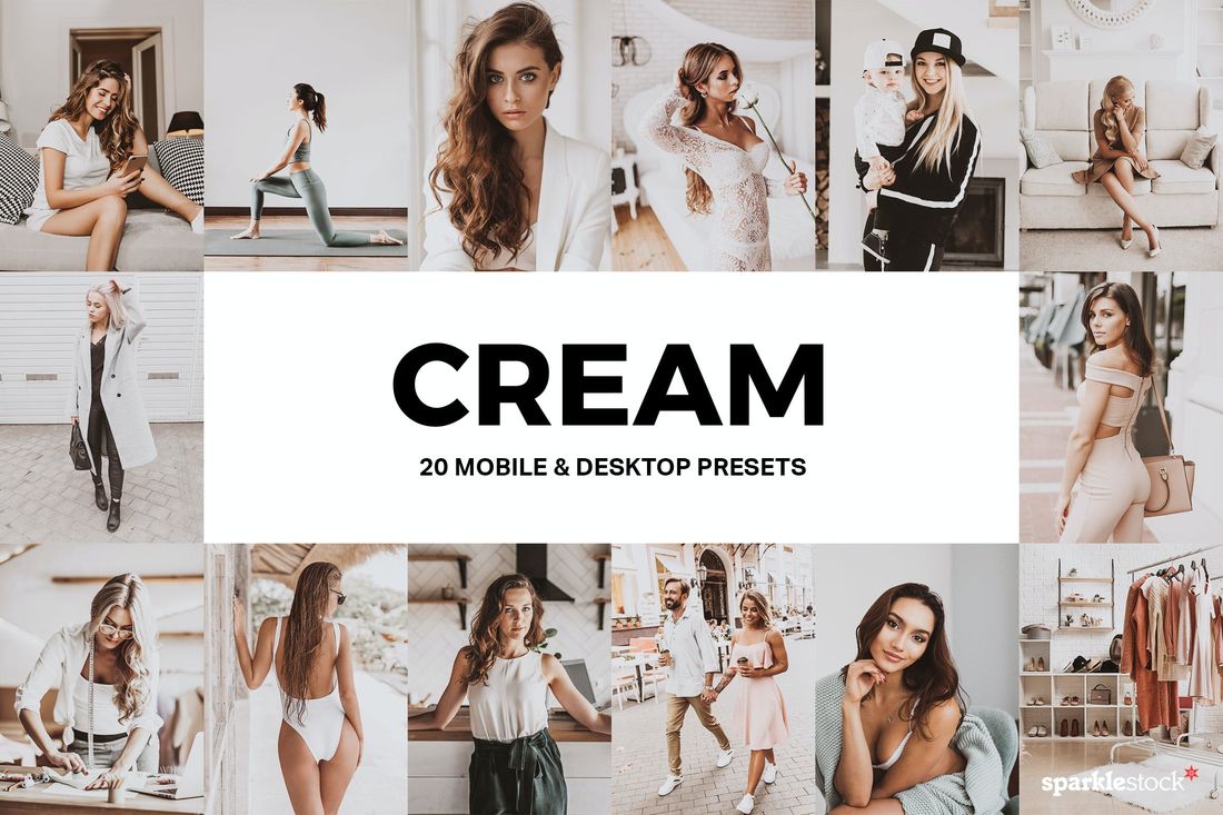 20款 Cream Lightroom Presets and LUTs