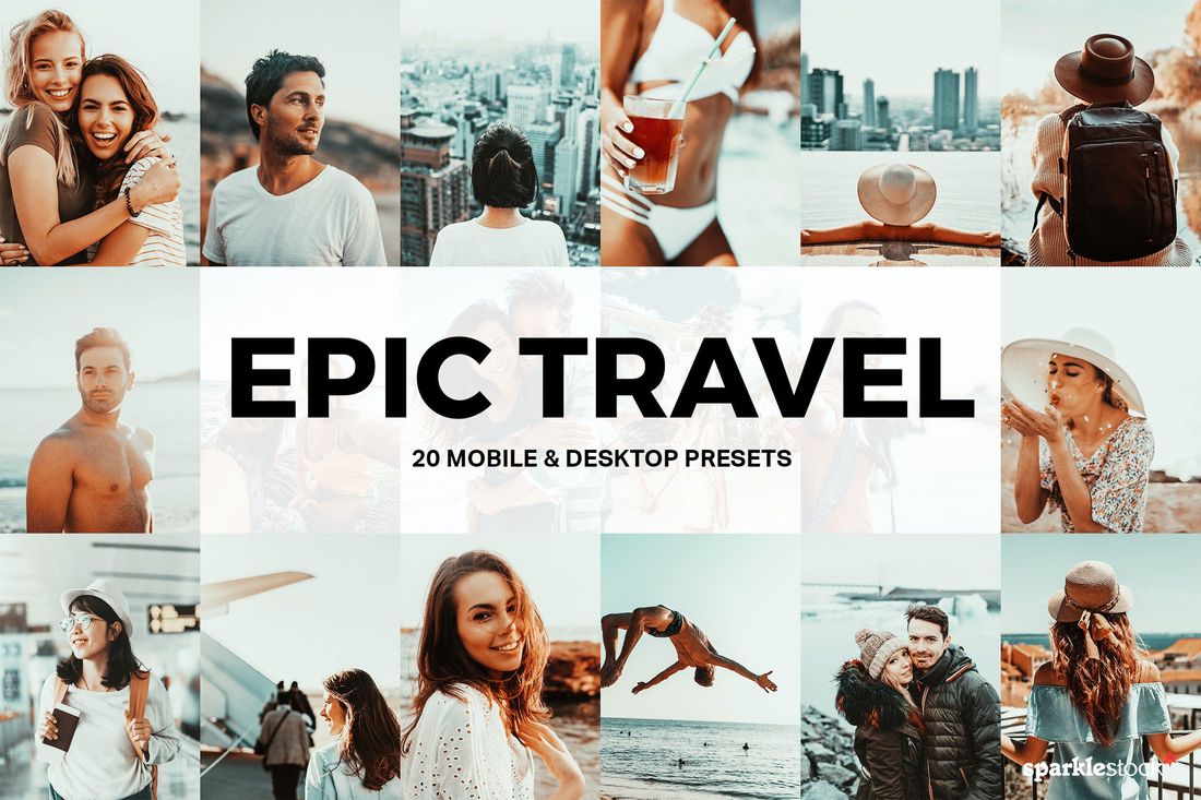 20款 Epic Travel Lightroom Presets and LUTs