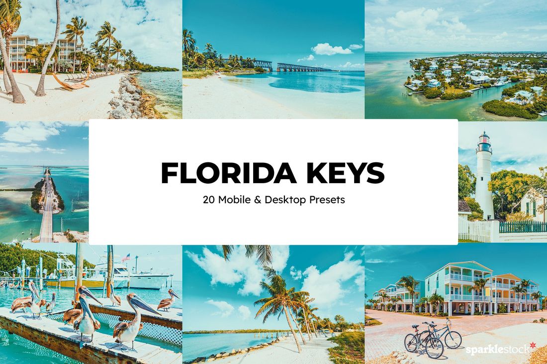 20款 Florida Keys Lightroom Presets and LUTs