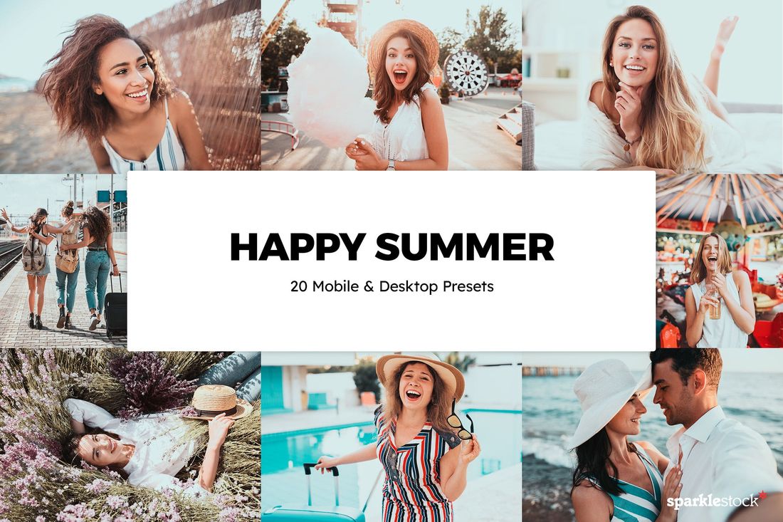 20款 Happy Summer Lightroom Presets & LUTs