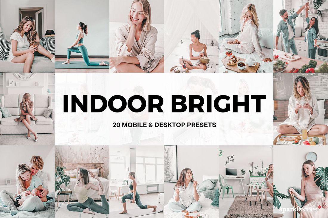 20款 Indoor Bright Lightroom Presets and LUTs