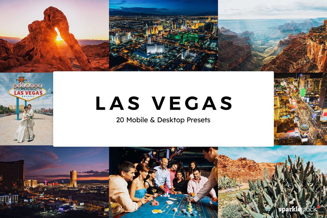 20款 Las Vegas Lightroom Presets & LUTs