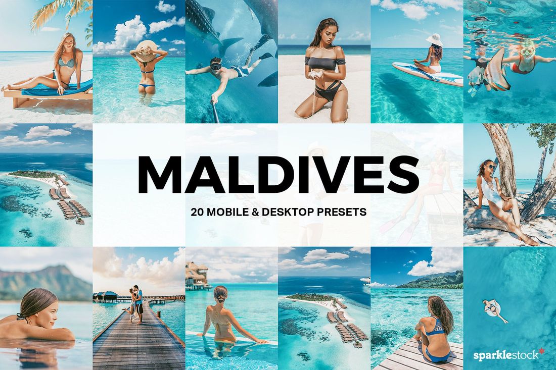 20款 Maldives Lightroom Presets and LUTs