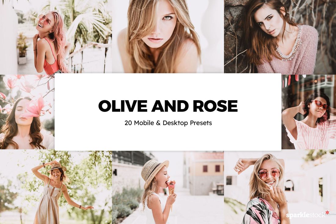 20款 Olive and Rose Lightroom Presets & LUTs