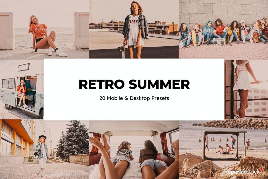 20款 Retro Summer Lightroom Presets & LUTs