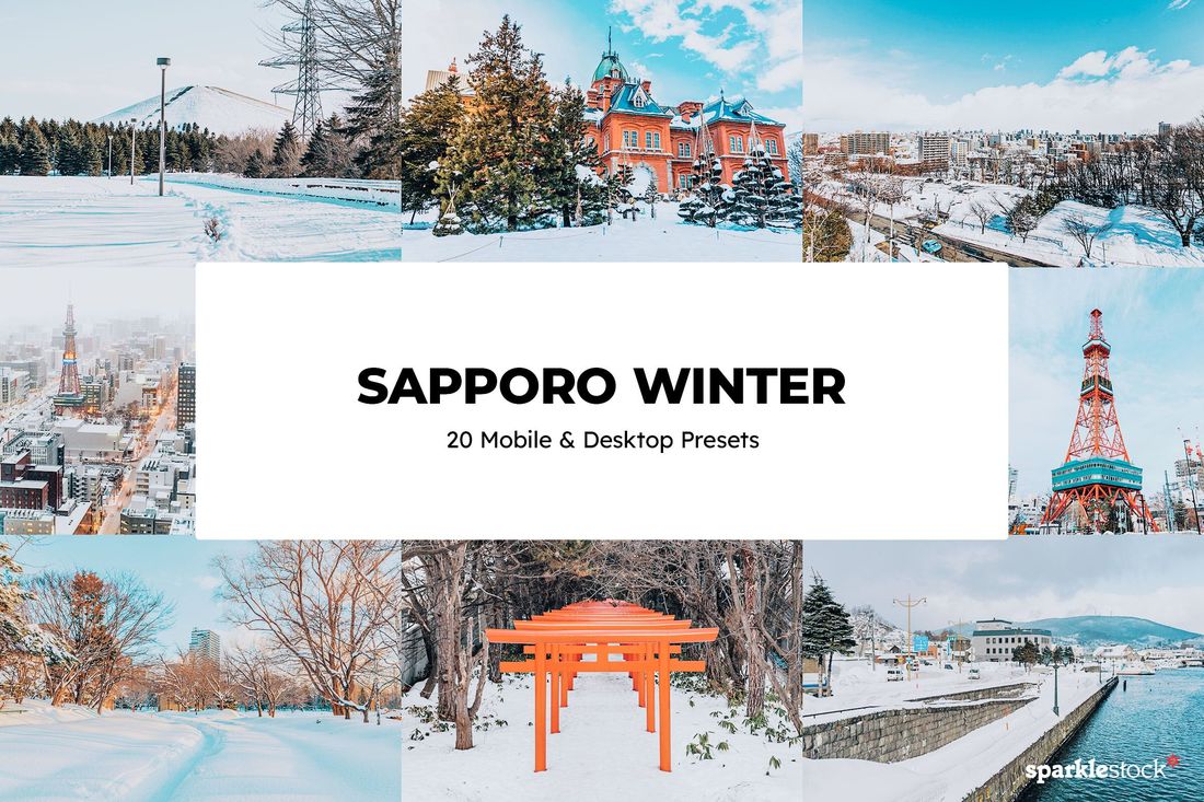 20款 Sapporo Winter Lightroom Presets and LUTs