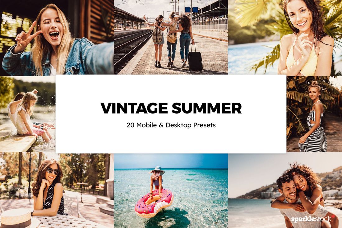 20款 Vintage Summer Lightroom Presets & LUTs