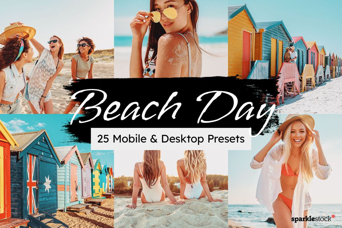 25款 Beach Day Lightroom Presets and LUTs