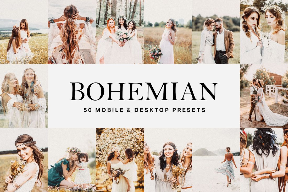 50款 Bohemian Lightroom Presets and LUTs