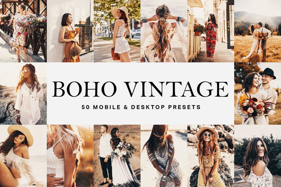 50款 Boho Vintage Lightroom Presets and LUTs