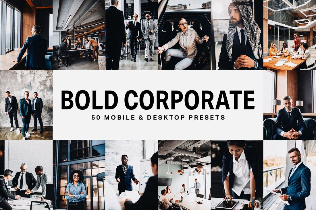 50款 Bold Corporate Lightroom Presets and LUTs