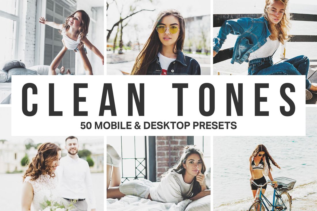 50款 Clean Tones Lightroom Presets and LUTs