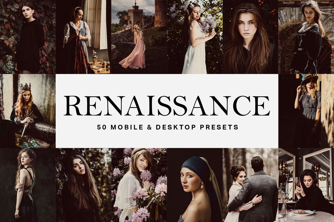 50款 Renaissance Lightroom Presets and LUTs