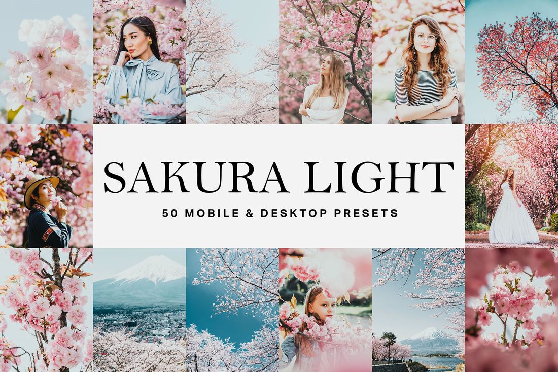 50款 Sakura Light Lightroom Presets and LUTs