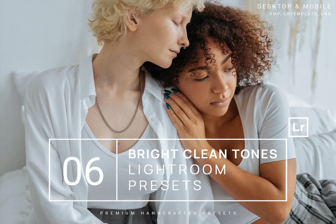 6 Bright Clean Tones Lightroom Presets Mobile