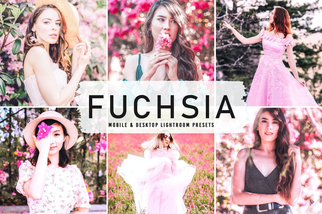 Fuchsia Mobile & Desktop Lightroom Presets