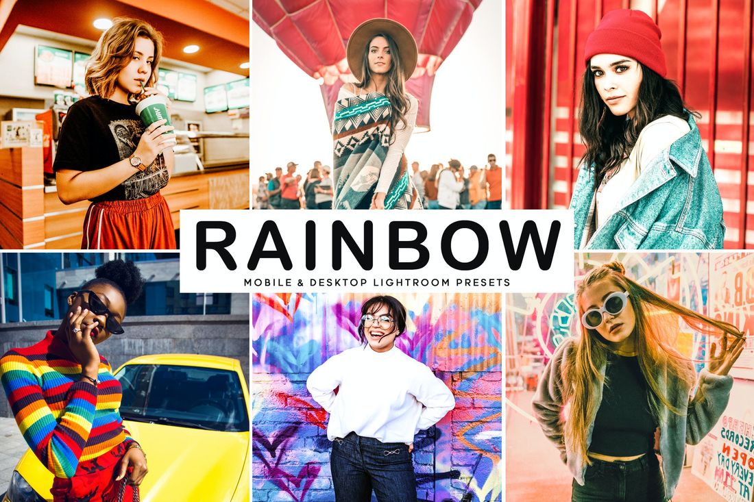 Rainbow Mobile & Desktop Lightroom Presets