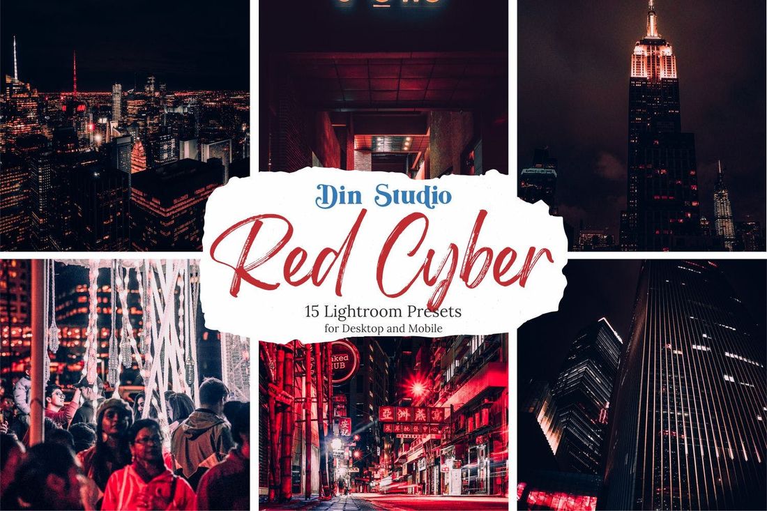 Red Cyber Lightroom Presets