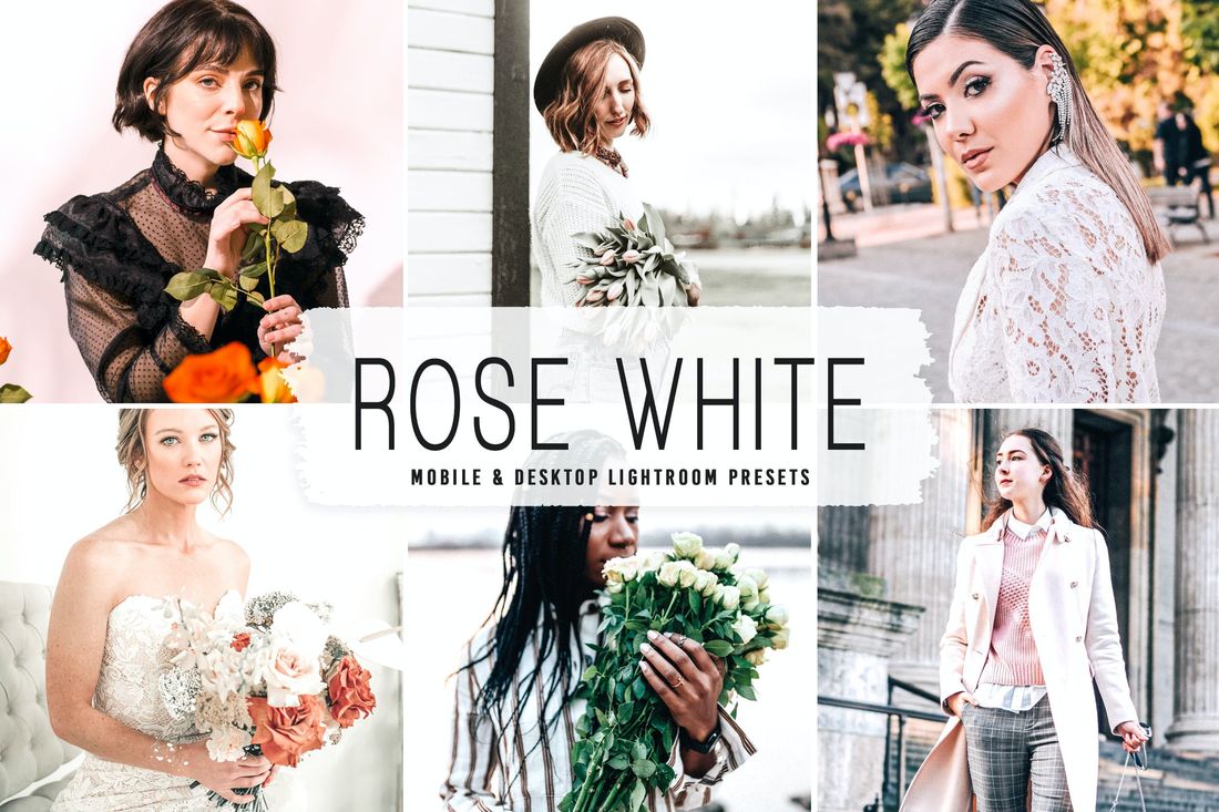Rose White Mobile & Desktop Lightroom Presets