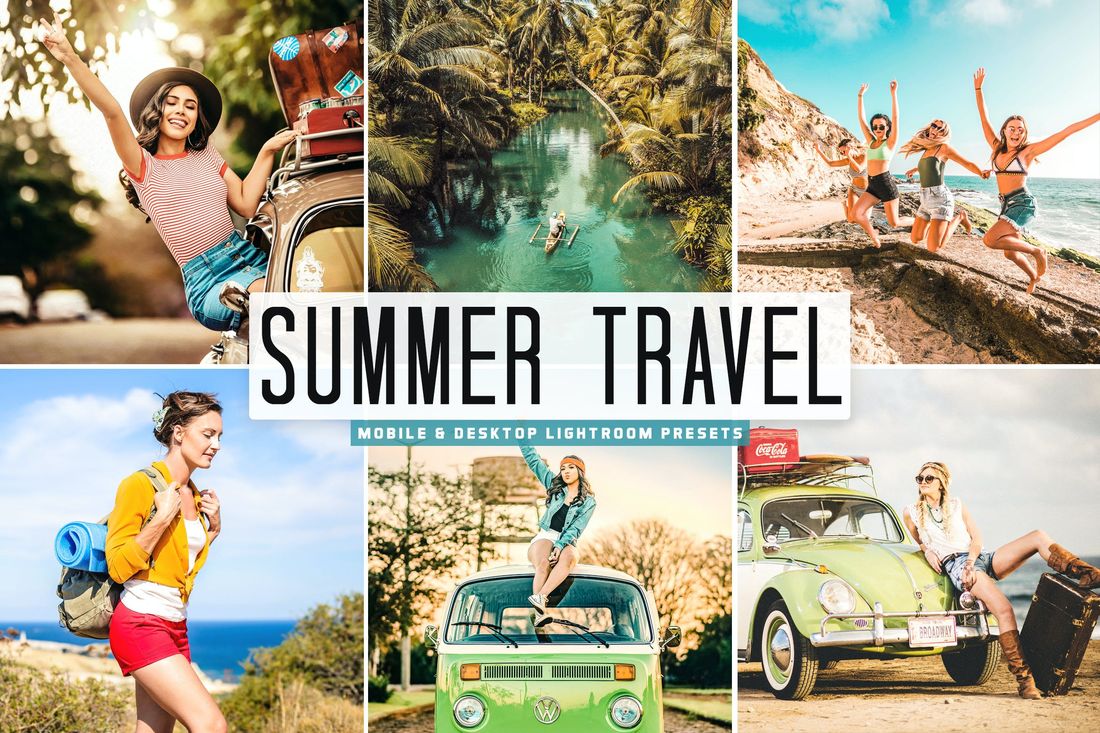 Summer Travel Mobile & Desktop Lightroom Presets