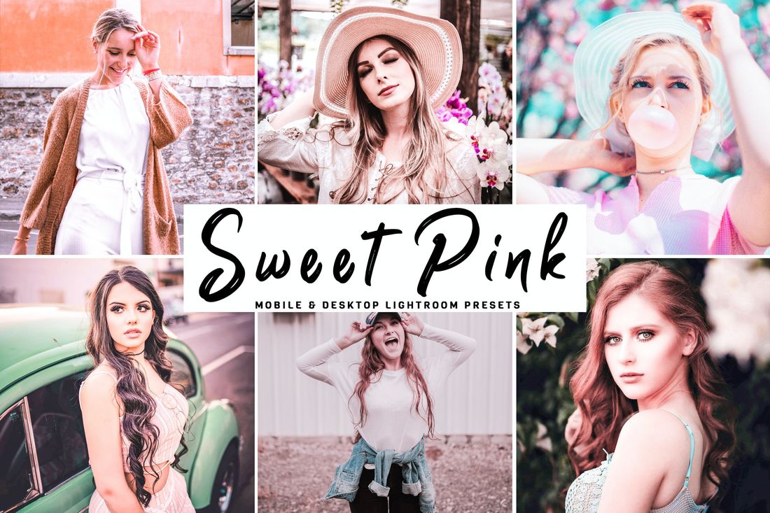 Sweet Pink Mobile & Desktop Lightroom Presets