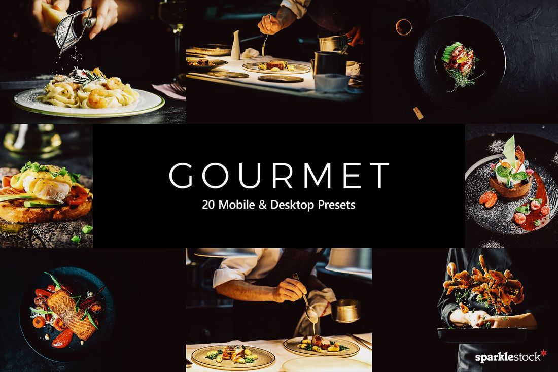 20 Gourmet Lightroom Presets & LUTs