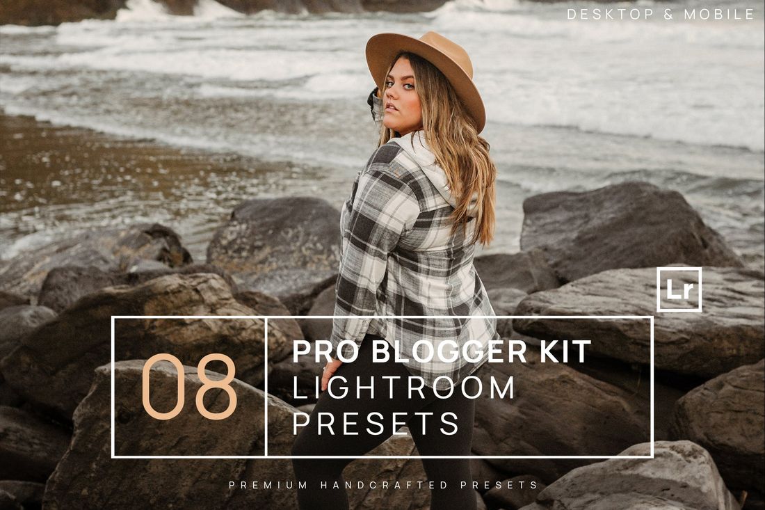 8 Pro Blogger Kit Lightroom Presets Mobile