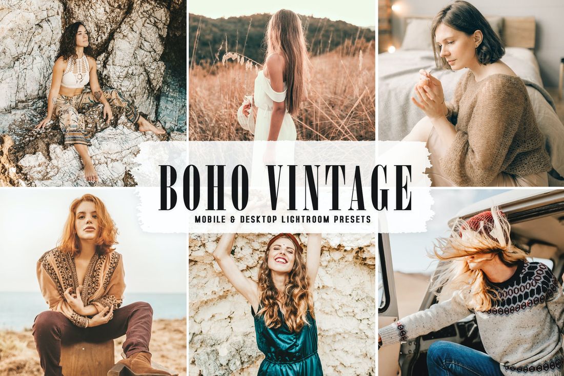 Boho Vintage Mobile & Desktop Lightroom Presets