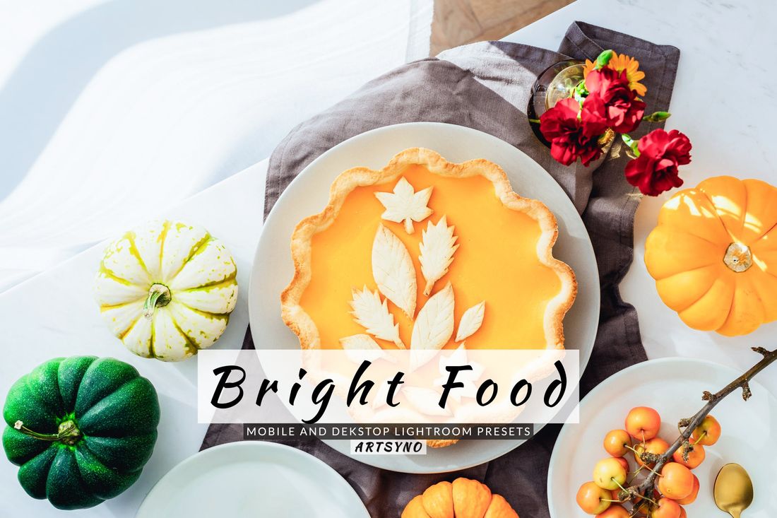 Bright Food Lightroom Presets Dekstop and Mobile
