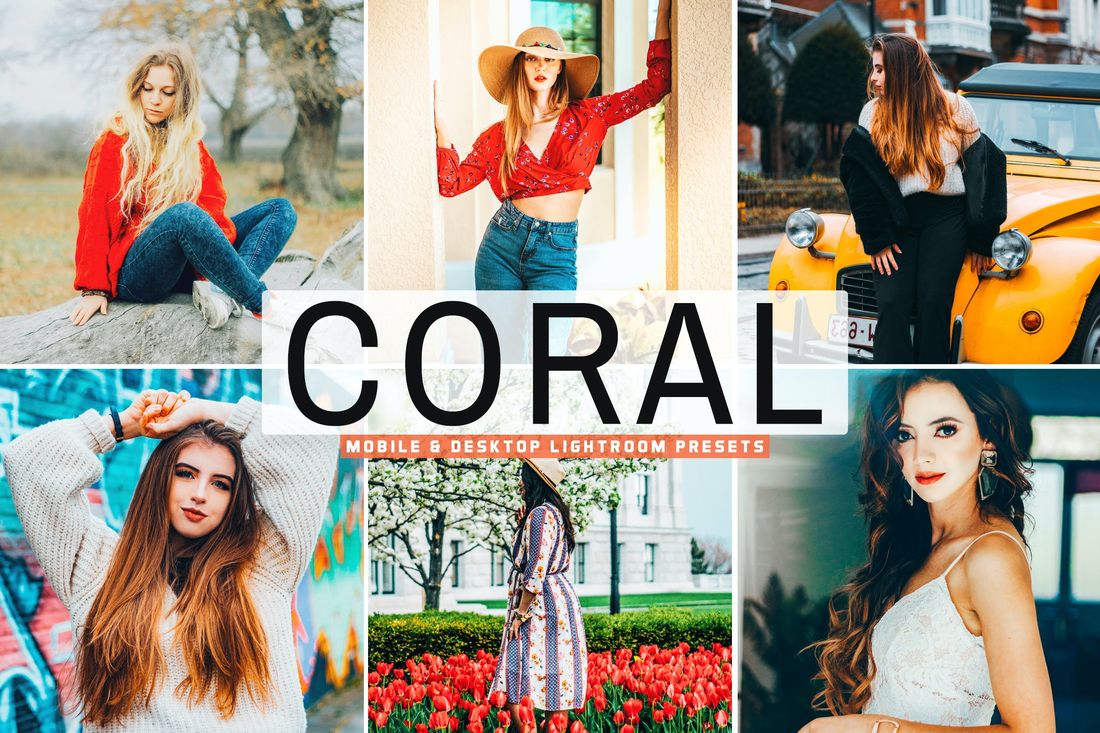 Coral Mobile & Desktop Lightroom Presets