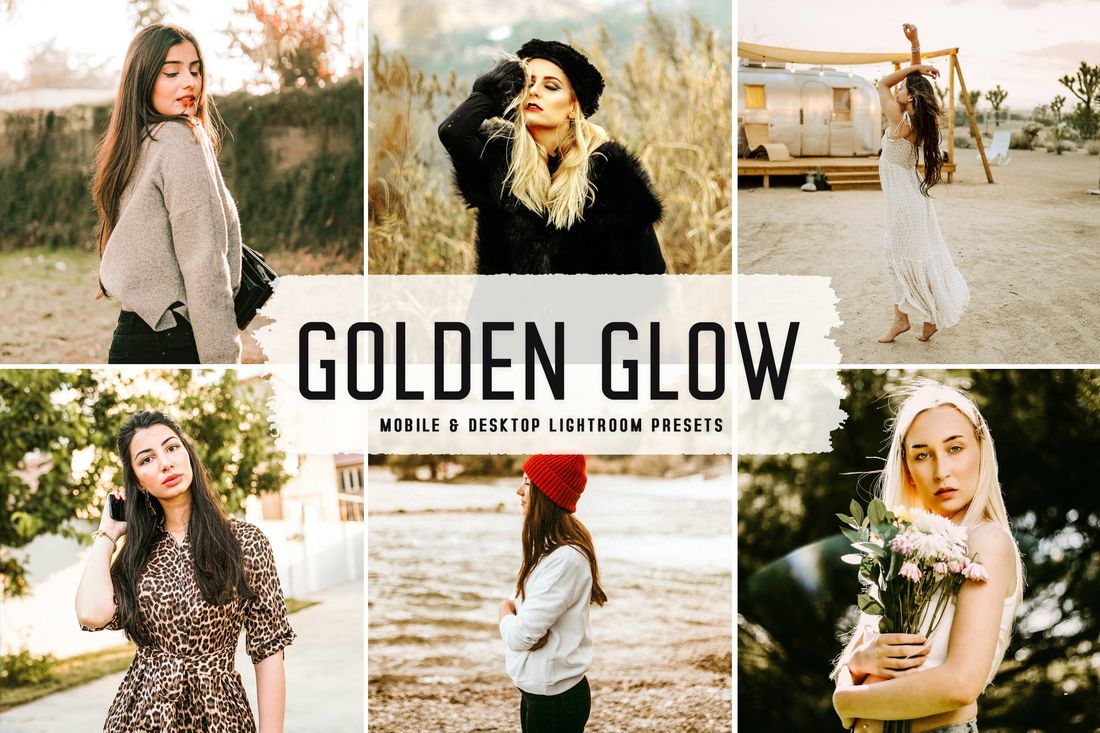Golden Glow Mobile & Desktop Lightroom Presets