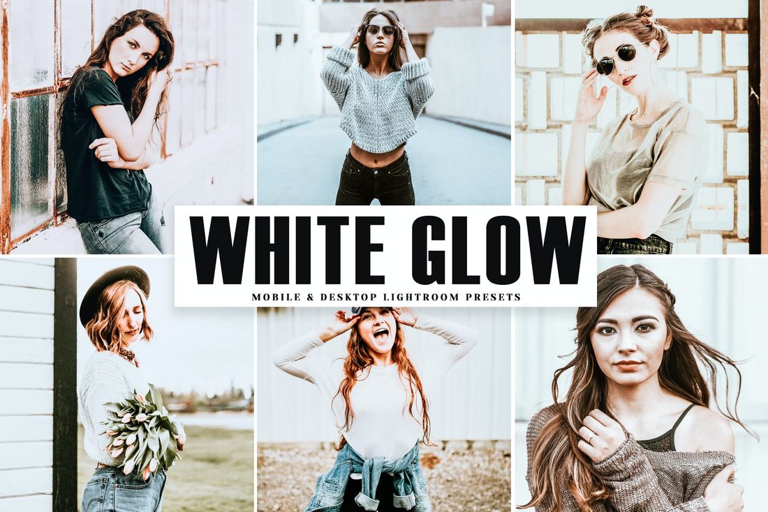 White Glow Mobile & Desktop Lightroom Presets